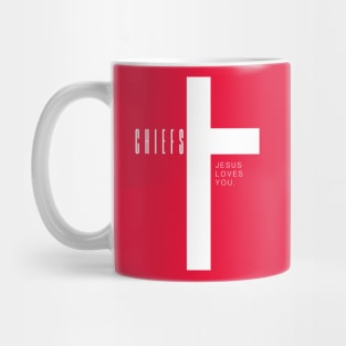 CHIEFS JESUS LOVES YOU KANSAS CITY Mug